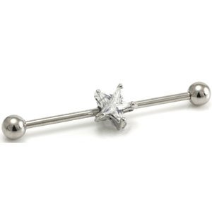 Industrial Scaffold Barbell - Star Jewel