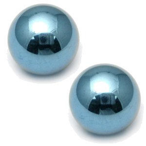 8mm Diameter Balls for 2.4mm Gauge Titanium Barbell (2-Pack)