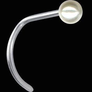 Steel Pearl Nose Stud