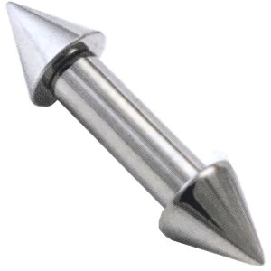 3.0mm Gauge Steel Coned Barbell - Internally-Threaded