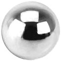 9 Carat White Gold Plain Clip-In Ball