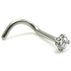 Titanium Claw Set 2.5mm Jewel Nose Stud