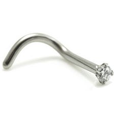 Titanium Claw Set 1.5mm Jewel Nose Stud