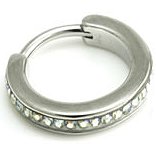 1.2mm Gauge Jewelled Steel Hinged Segment Ring