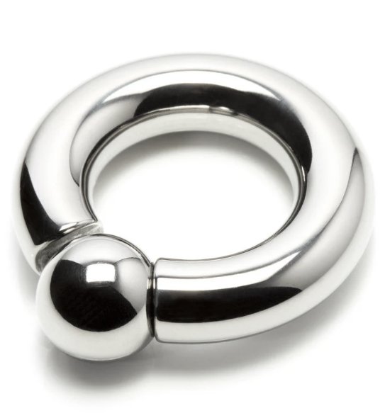 Titanium 4mm Gauge Easy-Fit BCR with Screw-In Ball