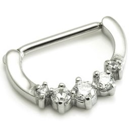 Jewelled Steel Nipple Clicker