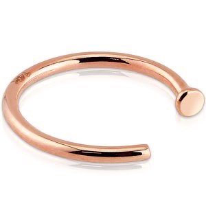 14 Carat Rose Gold Open Ring