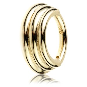 9ct Yellow Gold Graduated Multi-Band Hinged Ring