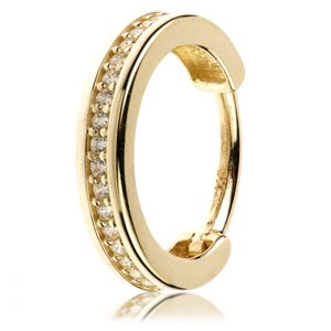 14ct Yellow Gold Channel Jewel Hinged Ring