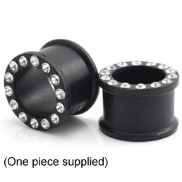 Silicone Jewelled Flesh Tunnel