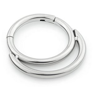 Hinged Titanium Double Band Segment Ring