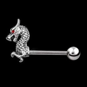 Dragon Nipple Barbell with Ball