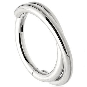 Titanium Twist Hinged Segment Ring