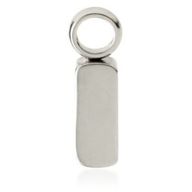 Titanium Slip-On Charm - Rectangle