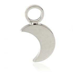 Titanium Slip-On Charm - Moon