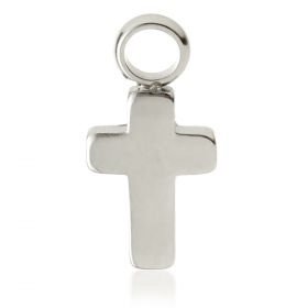 Titanium Slip-On Charm - Crucifix