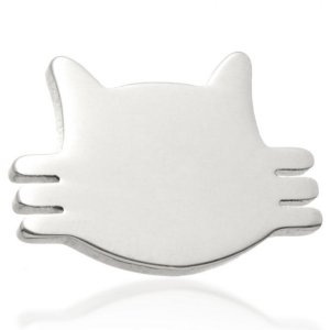 Threadless Titanium Cat Face Attachment