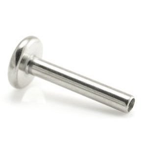 1.6mm Gauge Titanium Labret Stem Only - Internally-Threaded