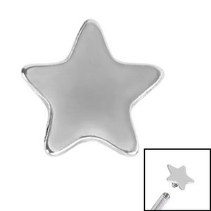 1.2mm Gauge Titanium Star Attachment - Internally-Threaded