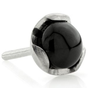 Threadless Titanium Claw Set Black Agate Attachment