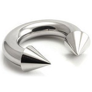 3.0mm Gauge Steel Coned Circular Barbell - Internally-Threaded