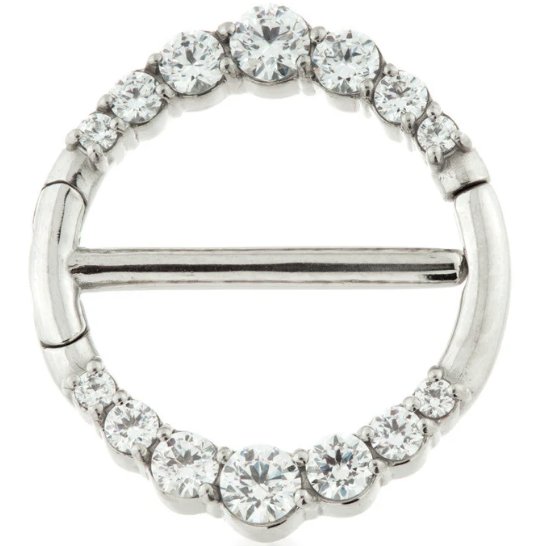 Steel Graduated Jewelled Nipple Clicker