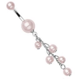 Cascading Pearls Belly Bar