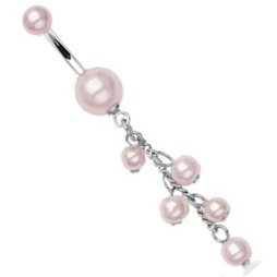 Cascading Pearls Belly Bar