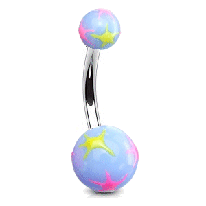 Neon Stars Belly Bar