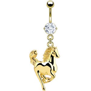 Gold-Plated Horse Belly Bar