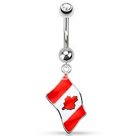 Canada Flag Belly Bar