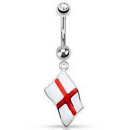 England Flag Belly Bar