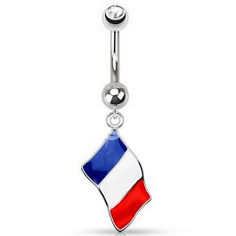 France Flag Belly Bar