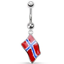 Norway Flag Belly Bar