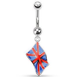 United Kingdom Flag Belly Bar