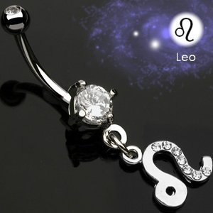 Zodiac Belly Bar - Leo