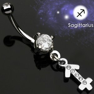 Zodiac Belly Bar - Sagittarius