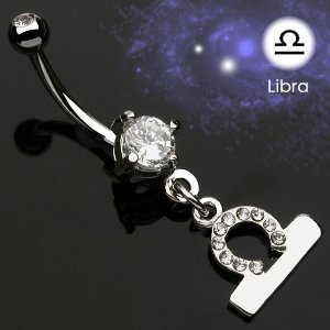 Zodiac Belly Bar - Libra