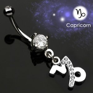 Zodiac Belly Bar - Capricorn