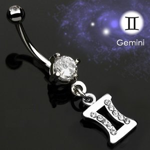 Zodiac Belly Bar - Gemini