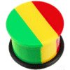 Rasta Flesh Plug