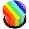 Rainbow Flesh Plug