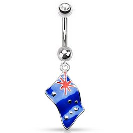 Australia Flag Belly Bar