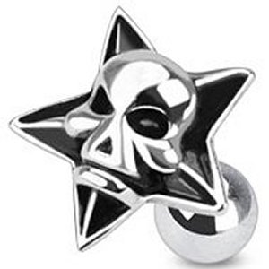 Star Skull Ear Stud