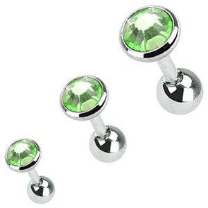 Triple Pack of Flat Jewel Ear Studs