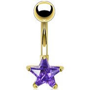 Gold-Plated Star Belly Bar