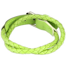 Green Leather Bracelet