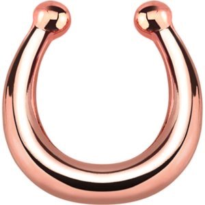 Plain Rose Gold Fake Septum Ring