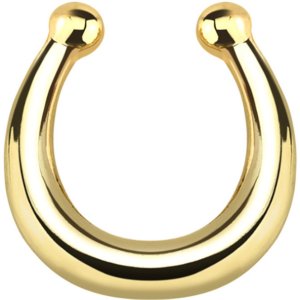 Plain Gold Fake Septum Ring