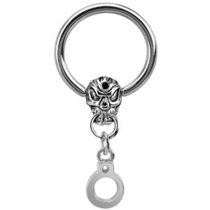 Steel BCR with Skull & Handcuff